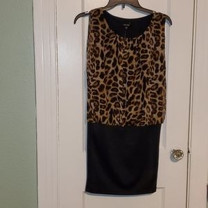 SNAP cheetah print dress